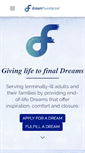 Mobile Screenshot of dreamfoundation.org